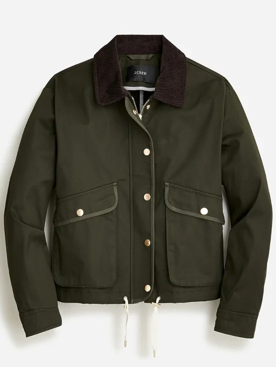 J. Crew Cropped Barn Jacket Green Size 3X