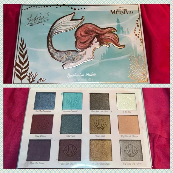 Disney The Little Mermaid Eyeshadow Palette - Shimmers & Mattes - Ariel