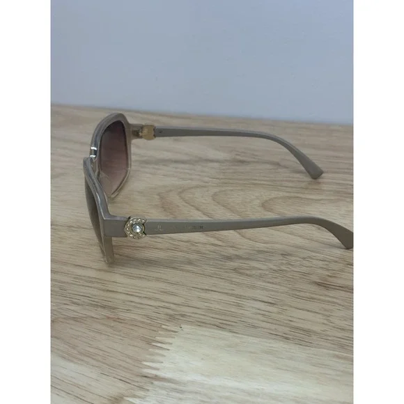 JL by Judith‎ Leiber Cream Ivory Gem Enhanced Authentic Sunglasses Poppy