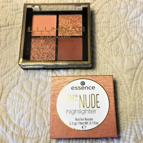 ESSENCE Highlighter -&- ILLUMINATI Quad Palette