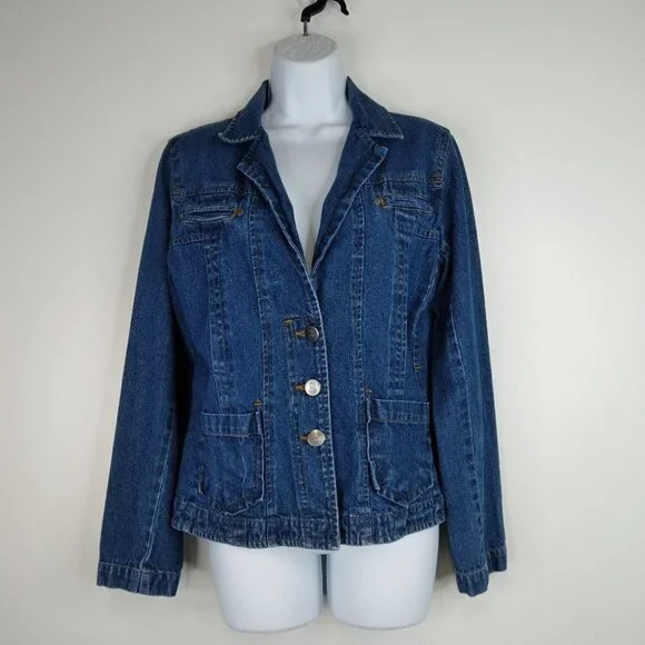 Vintage Bill Blass Jeans Wear Denim Jacket Medium