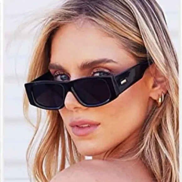 Retro Vintage Rectangular Sunglasses
