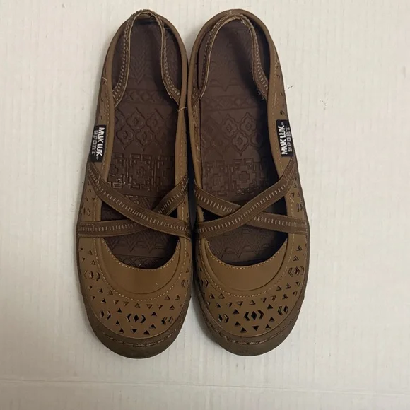 Muk Luks Sport Tan Women's Flats