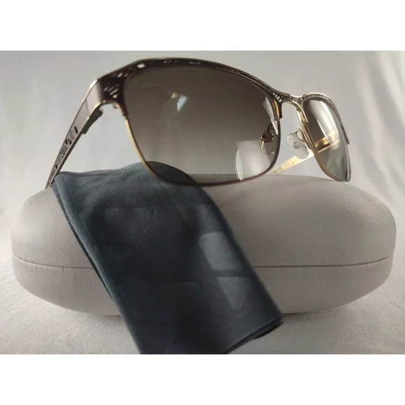 Liz Claiborne L577/S 09QHA Women's Sunglasses Brown Gold Filigree 56mm