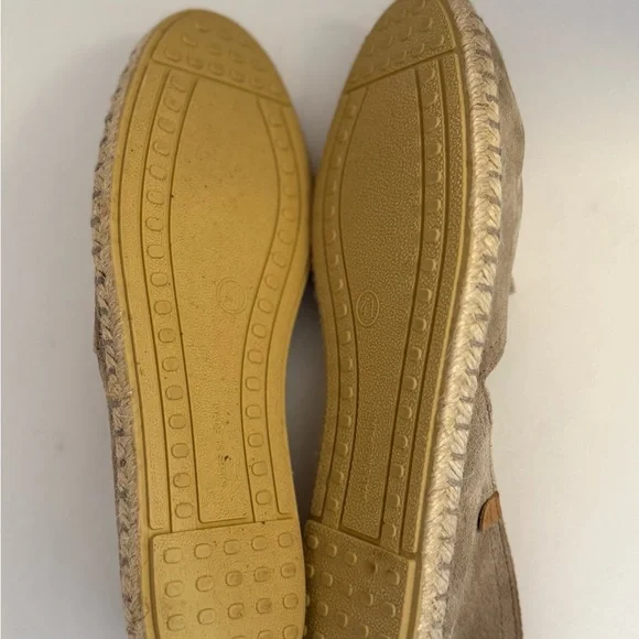 Verbenas Carmen Espradille Tan Leather Loafers #41 US Men’s 8/Women’s 10 NEW