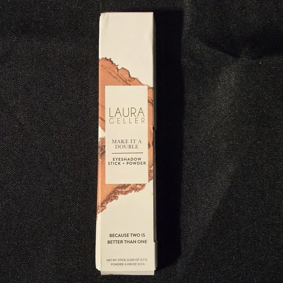 Laura Geller Make It A Double Eyeshadow Stick‎ And Powder WHISKEY New in Box