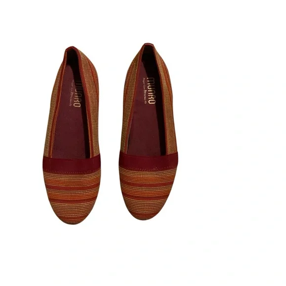 Munro Red‎ and Brown Striped Loafers