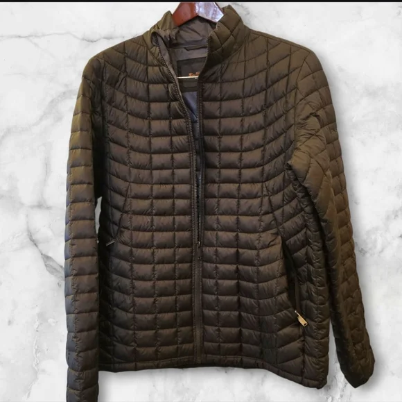 Ben Sherman Men's British Trendy Cool Black Quilted Puffer Jacket( Size:large )