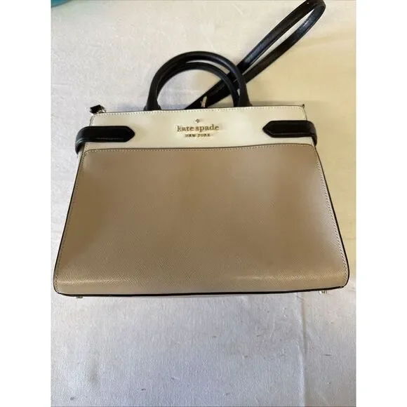 KATE SPADE NEW‎ YORK STACI MEDIUM SATCHEL PURSE LEATHER COLORBLOCK TOTE Bag