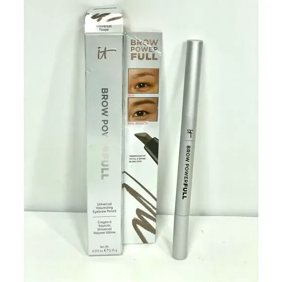 IT Cosmetics Brow Powerfull Universal Volumizing Brow Pencil TAUPE New in Box