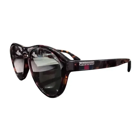 New Auth Gucci Tortoise Frame Sherry Line Sunglasses 55mm Large W/Box