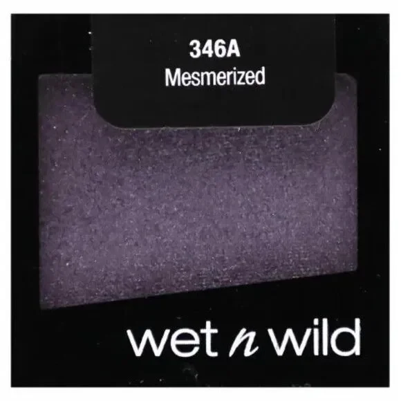 Wet n Wild Color Icon Eyeshadow Single 346A MESMERIZED, dark purple shade x2