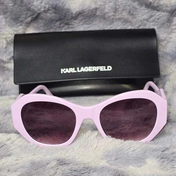 New Karl Lagerfeld KL6146S Lilac Cat Eye Sunglasses CE UKCA‎