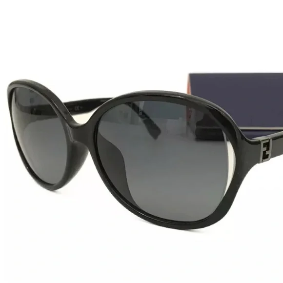 Authentic FENDI FF Logo Eyewear Sunglasses Black with case