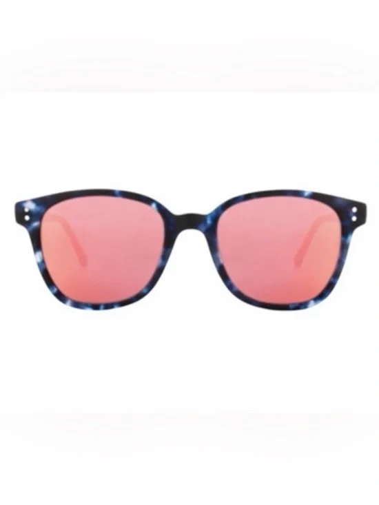 Komono Renee Sunglasses Matte Indigo Demi navy tortoise reflective