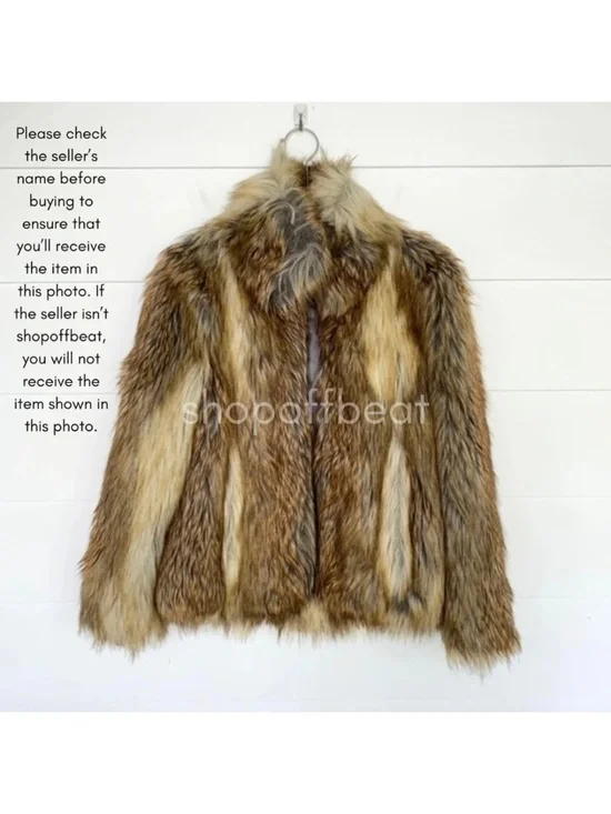 Zadig & Voltaire Fame Faux Fur Jacket Small