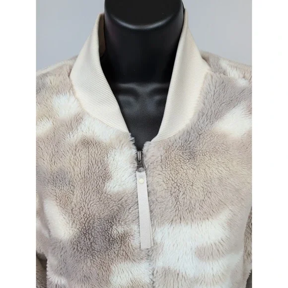 Columbia Womens Jacket Bundle Up Printed Fleece Sherpa Camouflage‎ Cream Size M