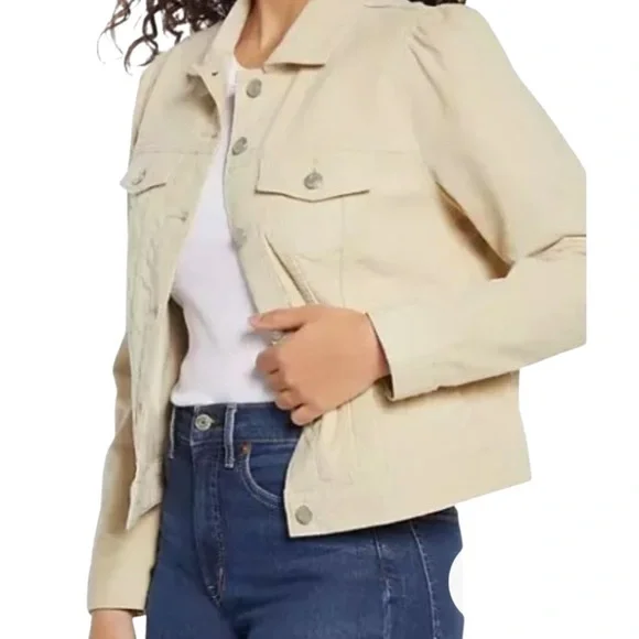 Gap Women’s Corduroy Jean Jacket | Color Oyster Gray | Size XXL | NWT