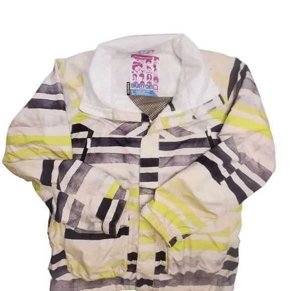 VTG Burton RONIN Gore-Tex Snowboard Jacket Men's Large L Striped Y2K Baggy