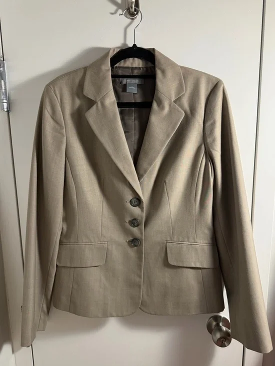 vintage Ann Taylor beige blazer