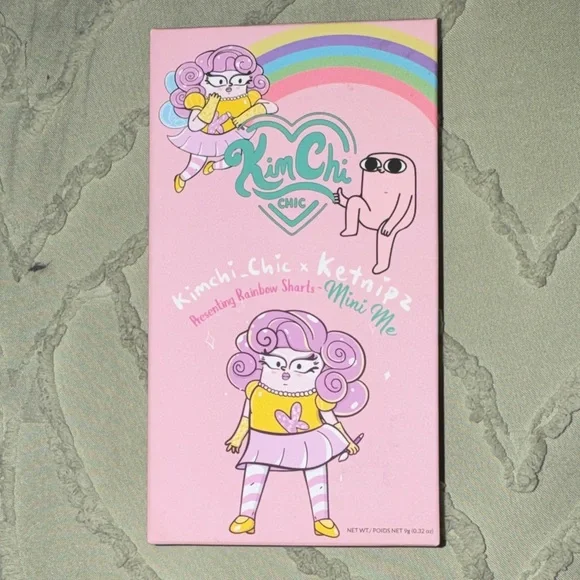 NIP Kimchi Chic Ketnipz Rainbow Sharts Mini Me Eyeshadow Pressed Pigment Palette