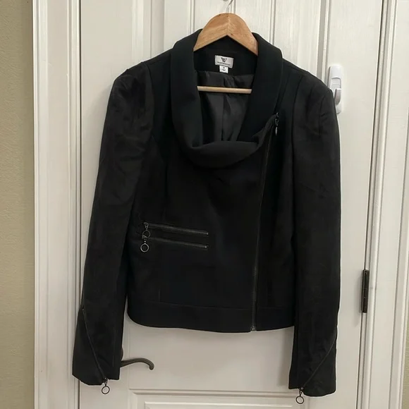 WORTHINGTON black moto style jacket. M