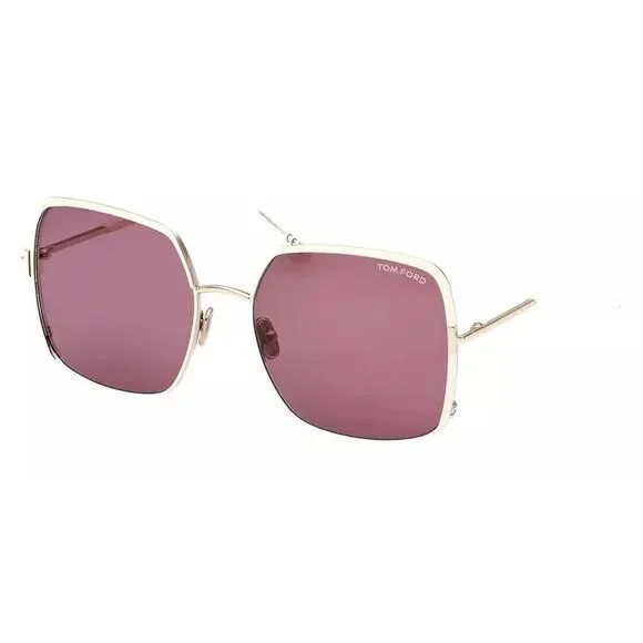 New Authentic Tom Ford Brianna FT100615 327-60 Butterfly Sunglasses