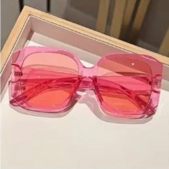 Pink Square Adult Sunglasses