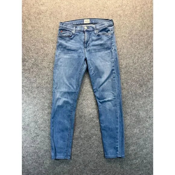 Hudson Jeans Womens Size 27 Nico Super Skinny‎ Midrise Light Blue Stretch Denim