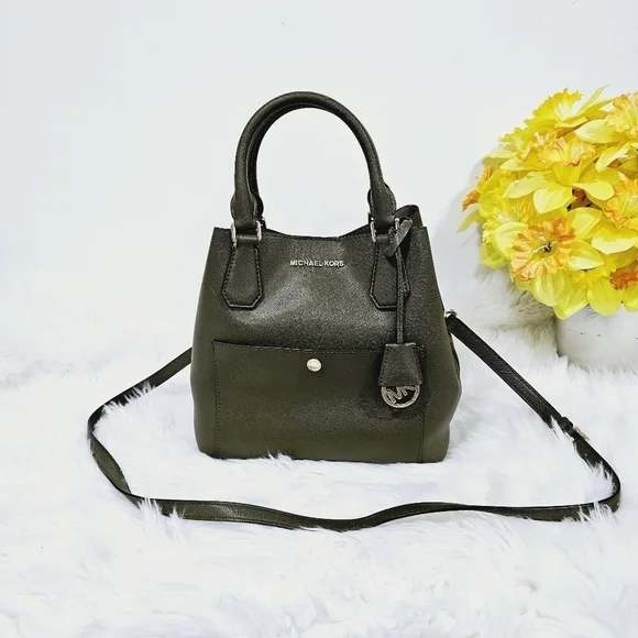 Michael kors Greenwich satchel olive green
