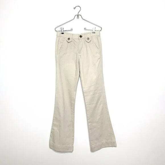 Marc Jacobs Jeans Women 2 Beige Tan Flare Leg 100%‎
