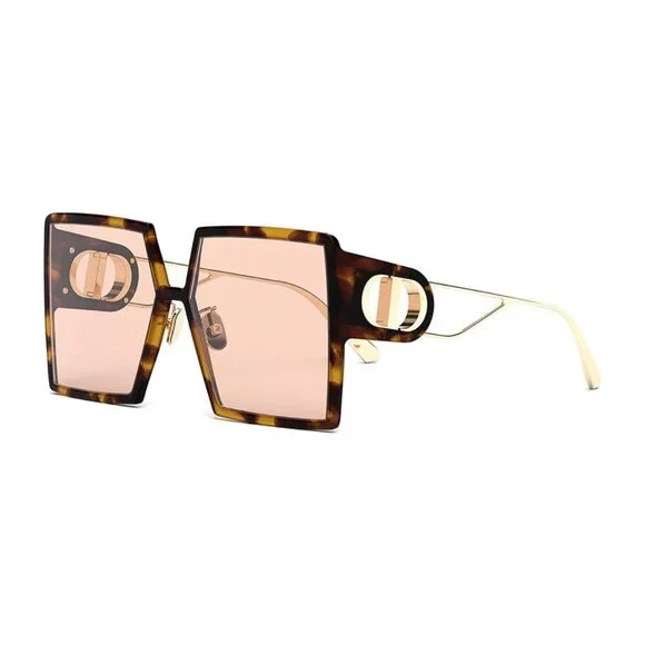 NEW AUTHENTIC 30MONTAIGNE SU 26L0 HAVANA BROWN SQUARE WOMEN DIOR SUNGLASSES