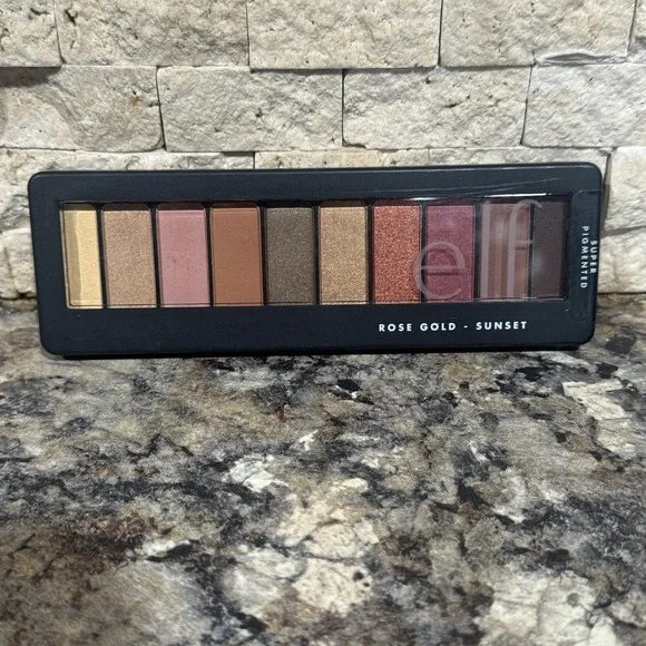 e.l.f Eyeshadow 10 Colors Palette Rose Gold Sunset New
