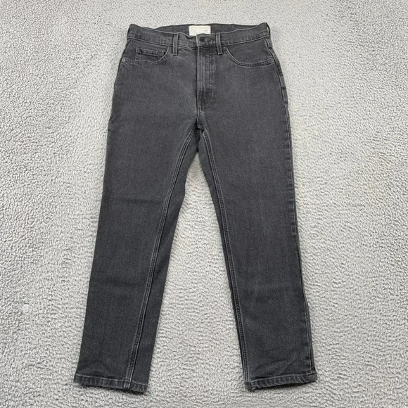 Everlane Jeans Womens 29 Black The Original Cheeky Jean Straight Crop Stretch