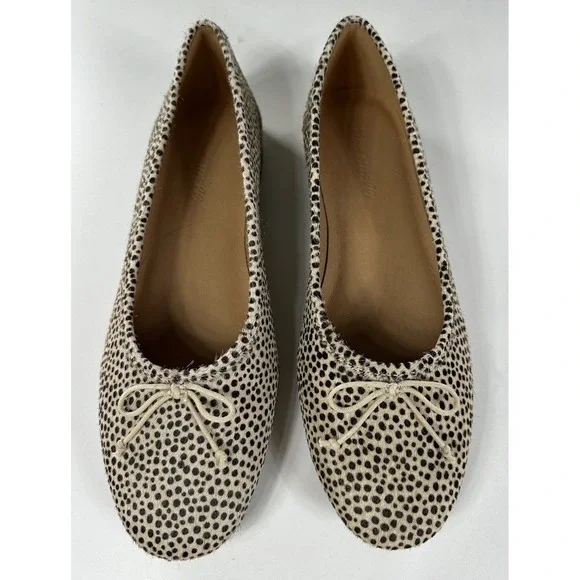 Madewell The Adelle Womens Ballet‎ Flat in Spot Dot Calf Hair Size 7