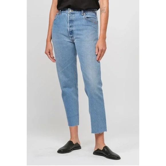 Re/Done -‎ 70s Stove Pipe Jeans Size 24 Stretchy Blue