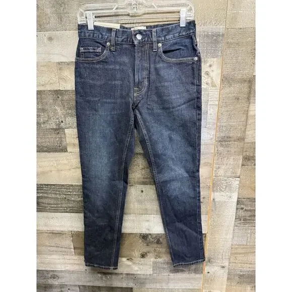 BRAND NEW Everlane Women's 28x30 Slim Fit Low Stretch Dark‎ Wash