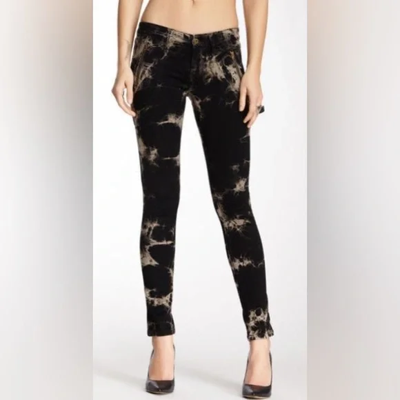 NWT James Jeans Trixie Polo Zip Skinny Jeans Tie-Dye Size 27
