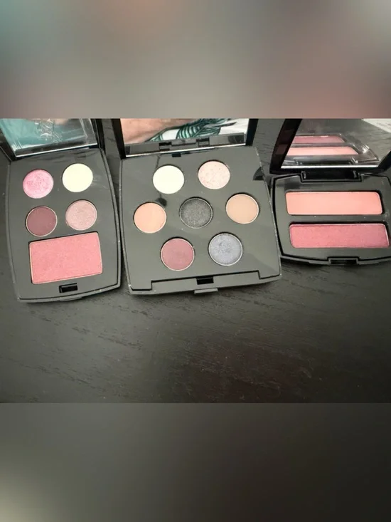 Neutral & Pink Eyeshadow and Blush Palette Set - Women Makeup set of 3