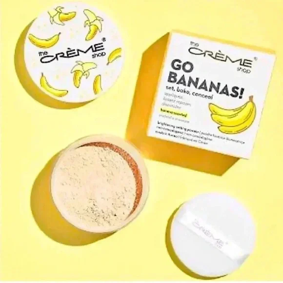 NIB The Crème Shop Banana Scented Setting Powder‎ 0.52 oz