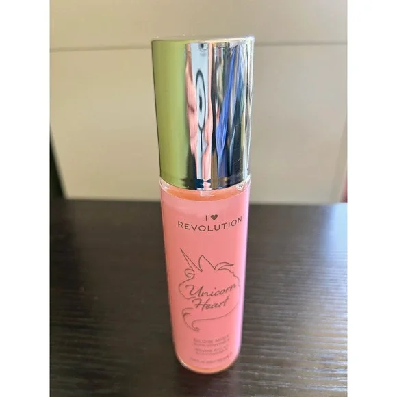 I Heart Revolution Unicorn‎ Heart Glow Mist Vitamin E Face Spray 3.38oz New