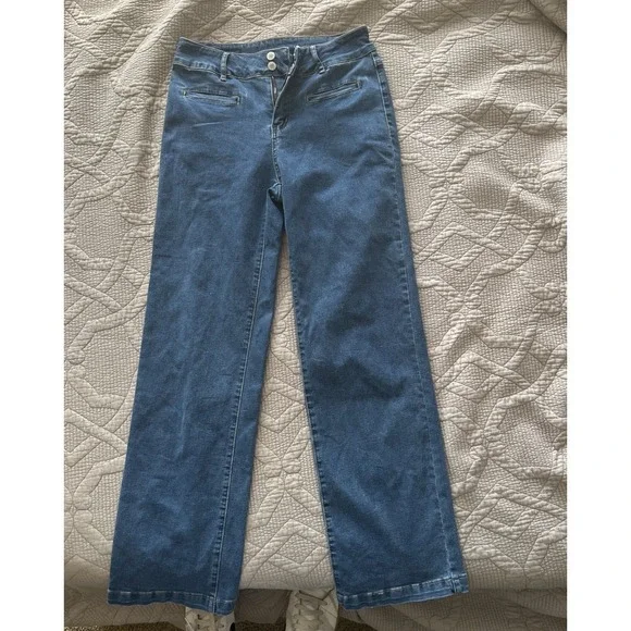 Sidefeel Jeans Womens Size 6 Blue Denim High Rise Straight Leg Casual 26x29