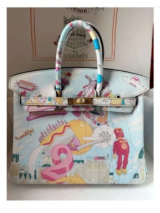 LE Togo handmade birthday 30 cm abstract BK Birkin H PHW graffiti SO pop art