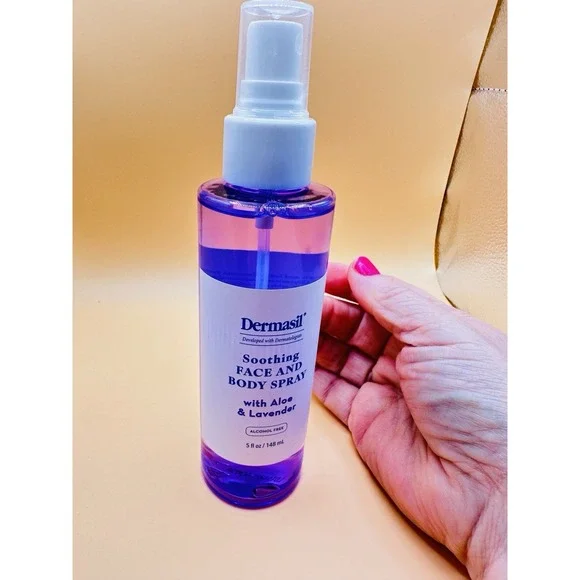 Dermasil Face Body Spray Aloe Lavender 5oz Hydrating Mist Alcohol Free New