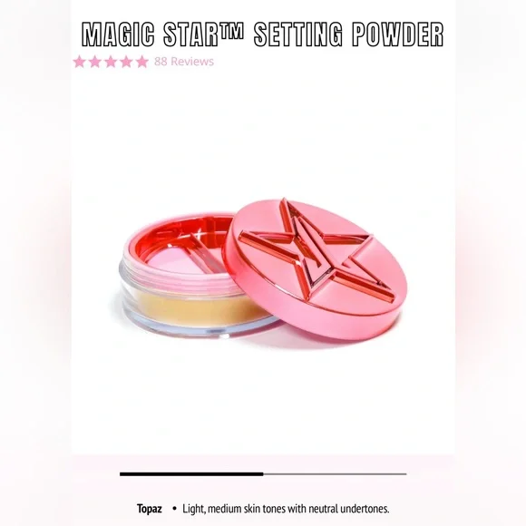 Jeffrey star Luminous Setting Powder Topaz