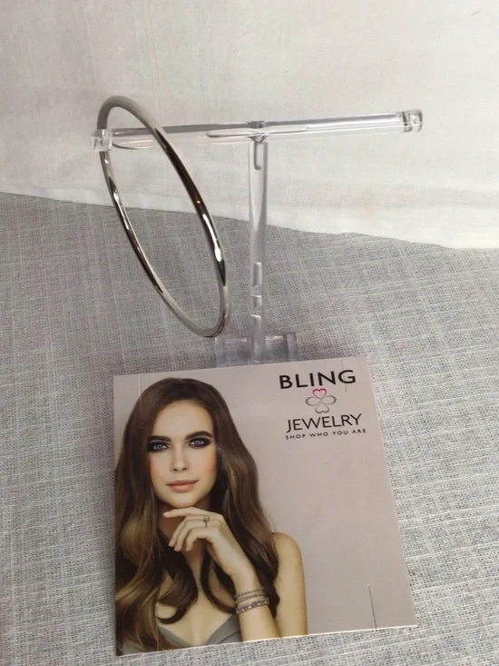 Bling Jewelry Sterling Silver Thin Bangle Bracelet