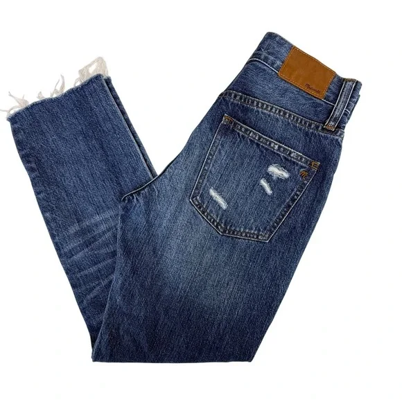 Madewell The Perfect Summer Jean Women's Size 24 Distressed High Rise Raw Hem