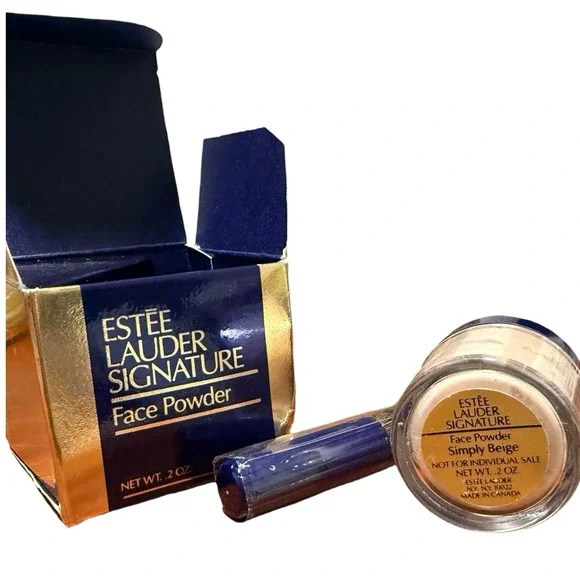 Estee Lauder LOOSE FACE POWDER ~02 simply Beige‎ .2 oz Vintage Mini With Bioplex