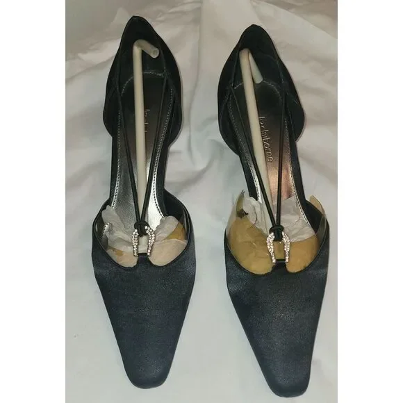 Liz Claiborne Black Dressy Shoes Sz 9‎ ,