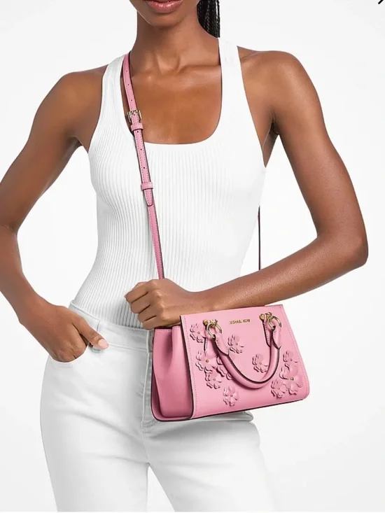 Michael kors Marilyn Small Floral Embellished Satchel Crossbody